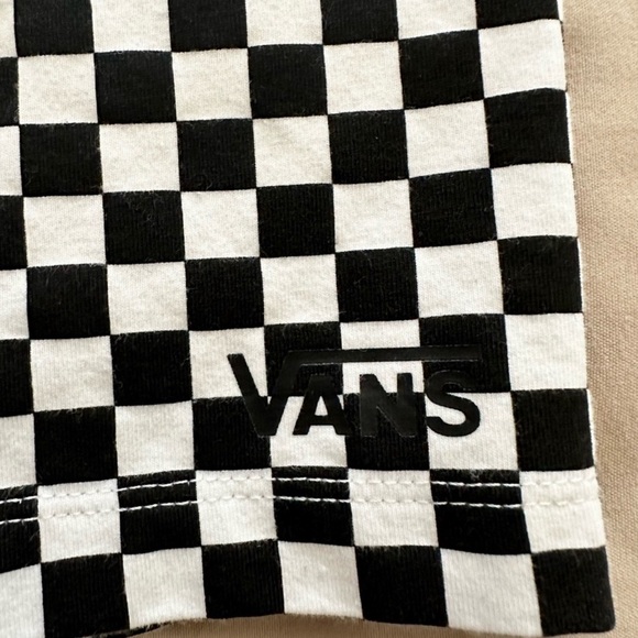 Vans Flying V Black & White Check Legging Shorts - NWT - Picture 4 of 6